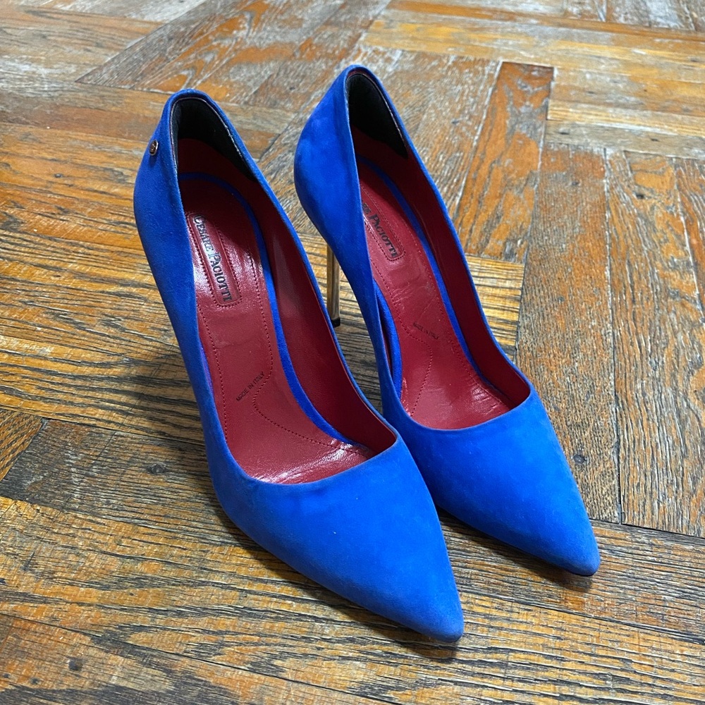 New Cesare Paciotti Suede Heels